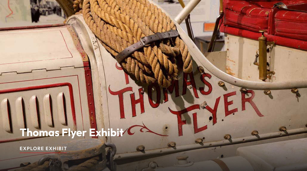 thomas flyer car exhibit photo