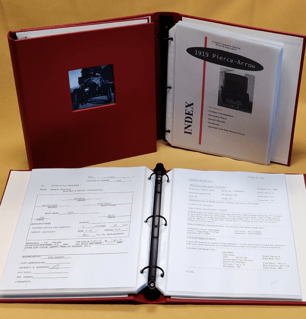 photo of a research binder