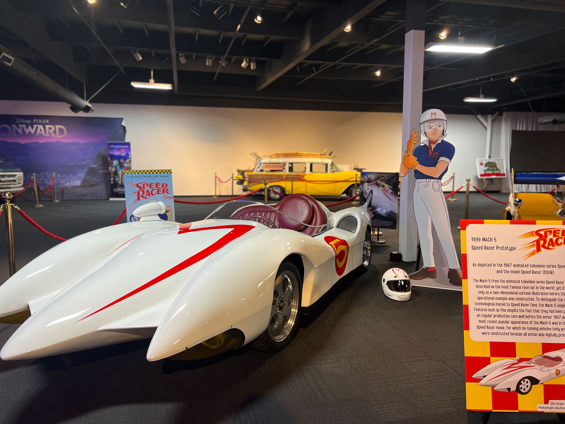 photo of the mach 5 speed racer exhibit